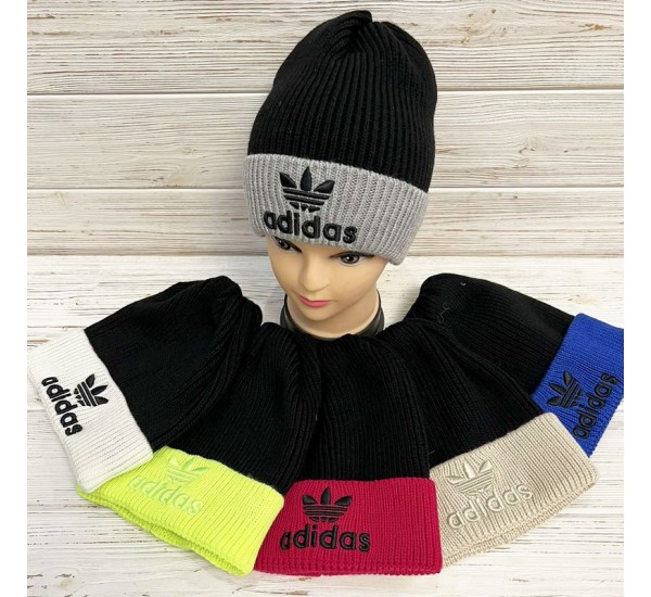 Шапка унісекс 5 шт (норма) рубчик ML903_110968