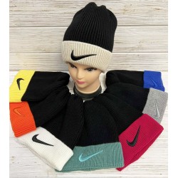 Шапка унісекс 5 шт (норма) рубчик ML903_110969