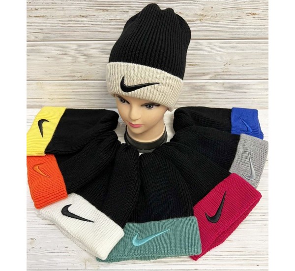 Шапка унісекс 5 шт (норма) рубчик ML903_110969