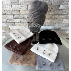 Шапка жіноча 5 шт (норма) кашемір ML903_110971