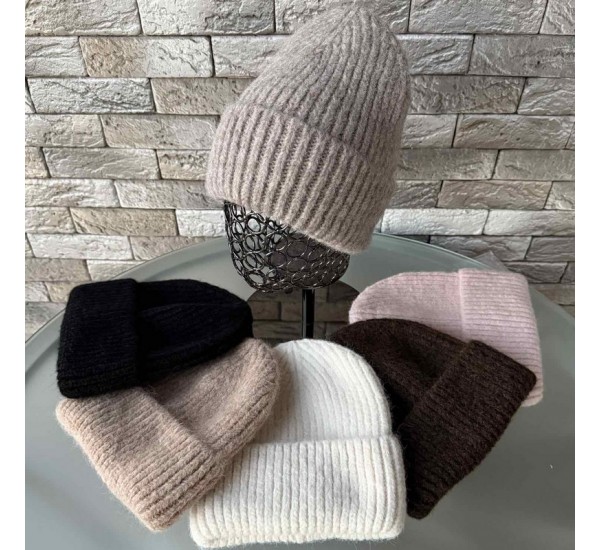 Шапка жіноча 5 шт (55-58 р) альпака ML903_110985