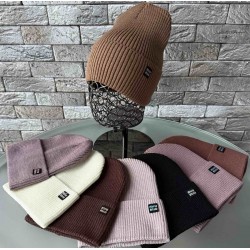 Шапка жіноча 5 шт (55-57 р) рубчик ML903_110989