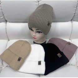Шапка жіноча 5 шт (норма) в'язка/фліс ML903_110996