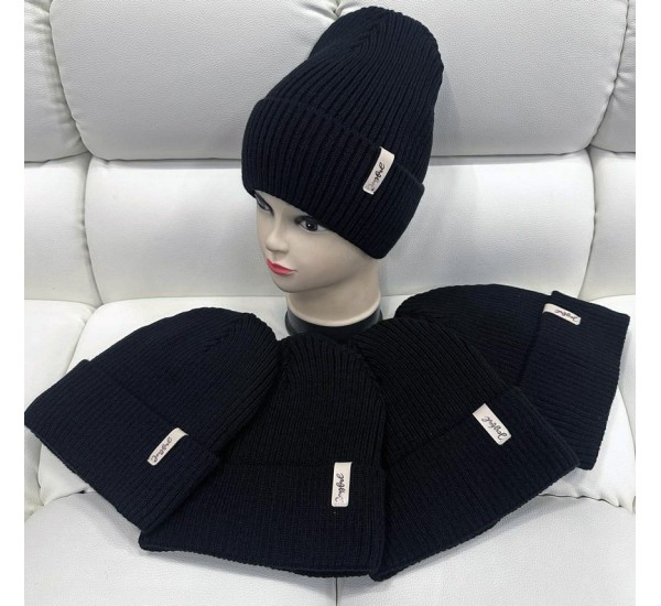 Шапка унісекс 5 шт (норма) в'язка/фліс ML903_110998