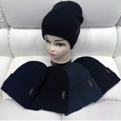 Шапка унісекс 5 шт (норма) в'язка/фліс ML903_110999