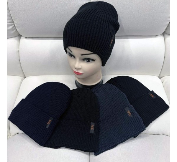 Шапка унісекс 5 шт (норма) в'язка/фліс ML903_110999