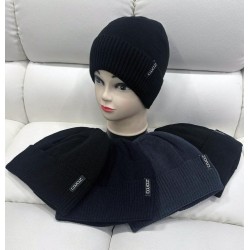 Шапка мужская 5 шт (норма) вязка/флис ML903_151002