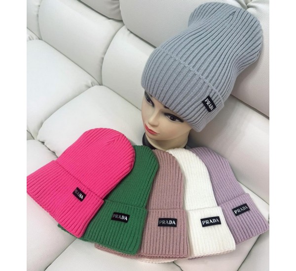 Шапка женская 5 шт (норма) вязка/флис ML903_151022