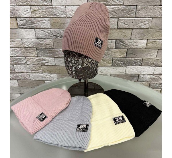 Шапка женская 5 шт (норма) вязка/флис ML903_151029