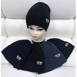 Шапка мужская 5 шт (норма) вязка/флис ML903_151003