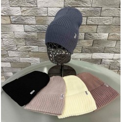 Шапка женская 5 шт (норма) вязка/флис ML903_151030
