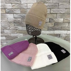 Шапка жіноча 5 шт (норма) в'язка/фліс ML903_151036