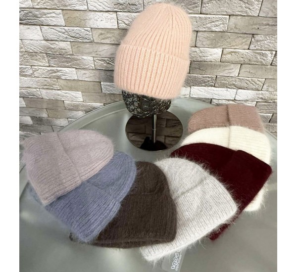 Шапка женская 5 шт (норма) ангора ML903_151047