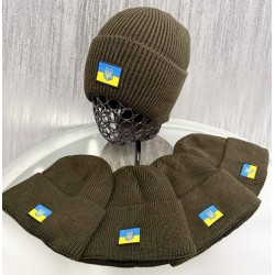 Шапка чоловіча 5 шт (норма) в'язка/фліс ML903_151050