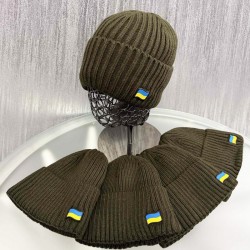 Шапка чоловіча 5 шт (норма) в'язка/фліс ML903_151051