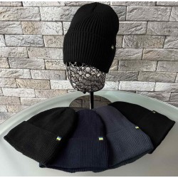 Шапка чоловіча 5 шт (норма) в'язка/фліс ML903_151074