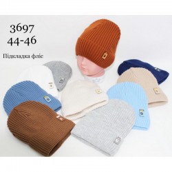 Шапка для немовлят 5 шт (44-46 р) в'язка/фліс ML903_3697