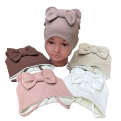 Шапка для немовлят 5 шт (44-48 р) в'язка/фліс ML903_141059