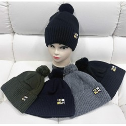 Шапка дитяча 5 шт (54-55 р) в'язка/фліс ML903_141063