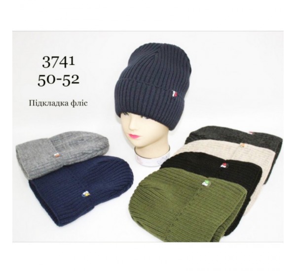 Шапка дитяча 5 шт (50-52 р) в'язка/фліс ML903_3741