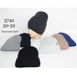 Шапка дитяча 5 шт (50-52 р) в'язка/фліс ML903_3742