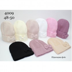 Шапка дитяча 5 шт (48-50 р) в'язка/фліс ML903_4009