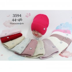 Шапка для немовлят 5 шт (44-46 р) в'язка/фліс ML903_3594
