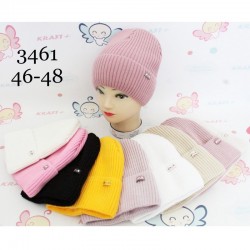 Шапка для немовлят 5 шт (46-48 р) в'язка/фліс ML903_3461