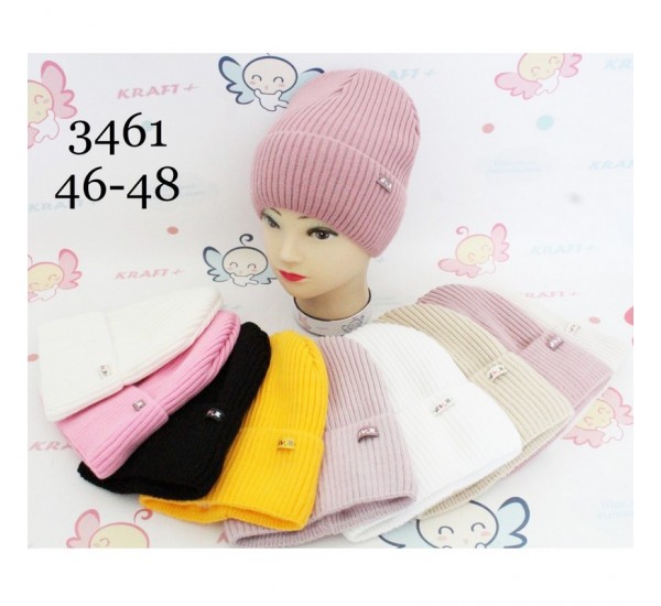 Шапка для немовлят 5 шт (46-48 р) в'язка/фліс ML903_3461