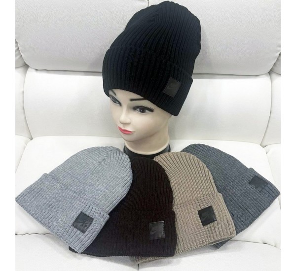 Шапка детская 5 шт (52-54 р) вязка/флис ML903_141083