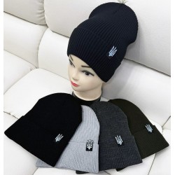 Шапка детская 5 шт (52-54 р) вязка/флис ML903_141084