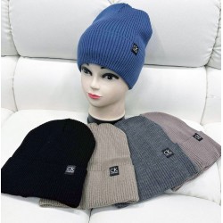 Шапка детская 5 шт (54-55 р) вязка/флис ML903_141079