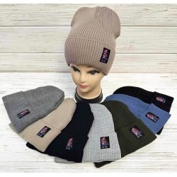 Шапка дитяча 5 шт (52-55 р) в'язка/фліс ML903_141086