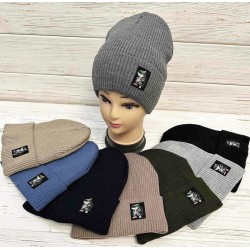 Шапка дитяча 5 шт (52-55 р) в'язка/фліс ML903_141088