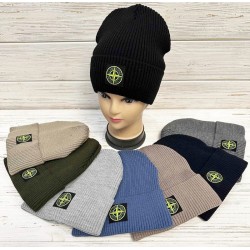 Шапка дитяча 5 шт (54-55 р) в'язка/фліс ML903_141092