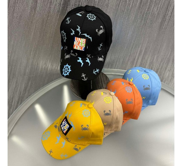 Бейсболка дитяча 5 шт (54 р) бавовна ML903_190355