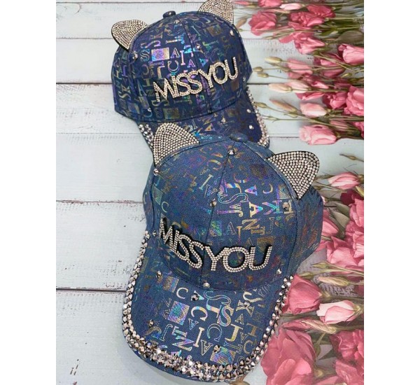 Кепка дитяча 5 шт (52-54 р) джинс ML903_240469