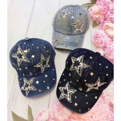 Кепка дитяча 5 шт (54 р) джинс ML903_240473