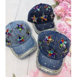 Кепка дитяча 5 шт (54 р) джинс ML903_240474