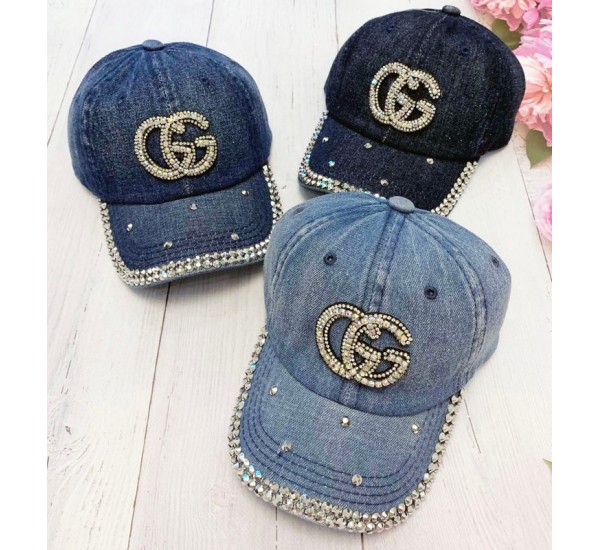 Кепка дитяча 5 шт (54 р) джинс ML903_240478