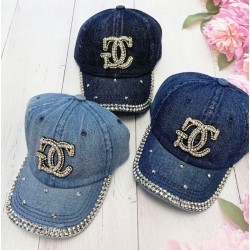 Кепка дитяча 5 шт (54 р) джинс ML903_240479