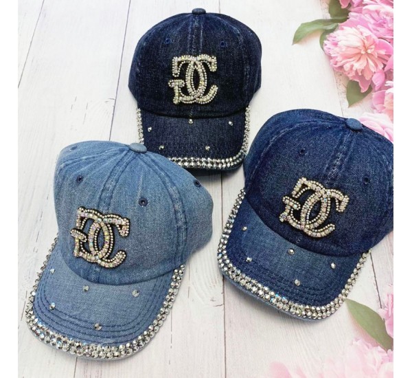 Кепка дитяча 5 шт (54 р) джинс ML903_240479