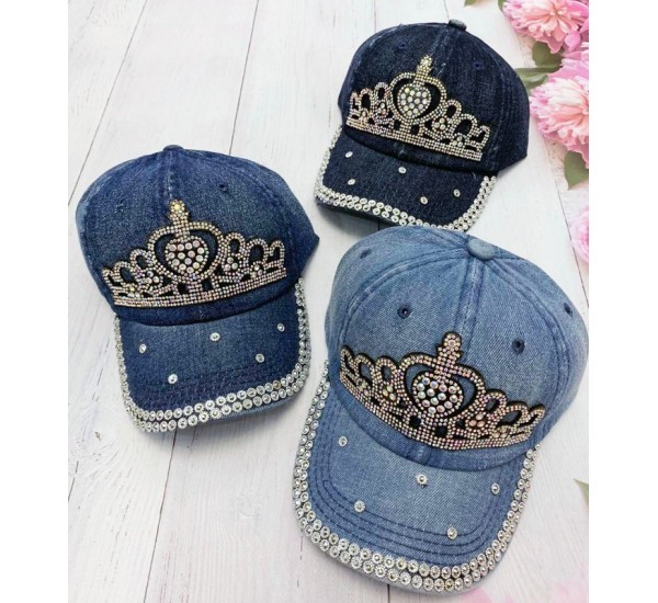 Кепка дитяча 5 шт (54 р) джинс ML903_240480