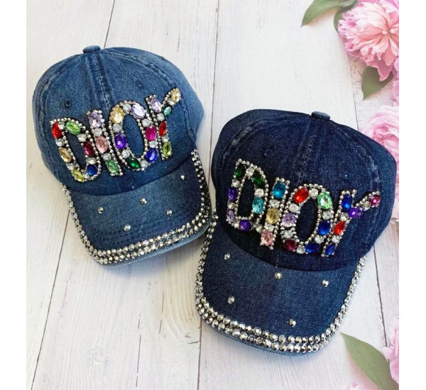 Кепка дитяча 5 шт (54 р) джинс ML903_240482