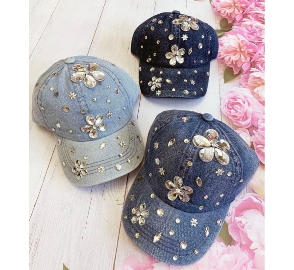 Кепка дитяча 5 шт (54 р) джинс ML903_240488