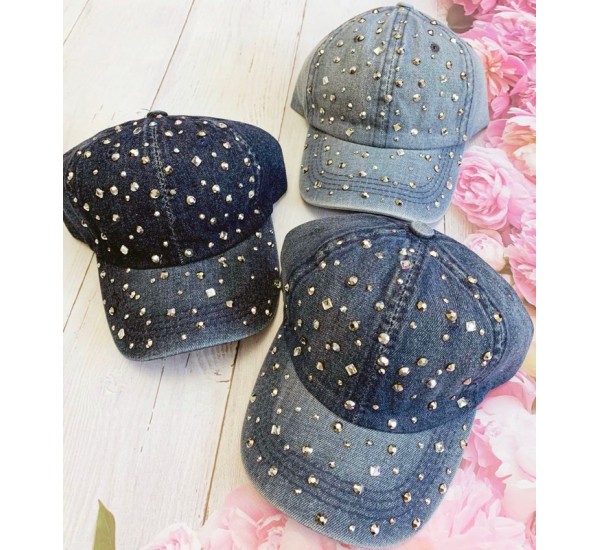 Кепка дитяча 5 шт (54 р) джинс ML903_240490