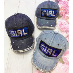 Кепка дитяча 5 шт (54 р) джинс ML903_240491