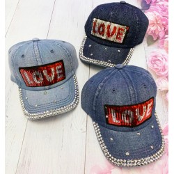 Кепка дитяча 5 шт (54 р) джинс ML903_240492