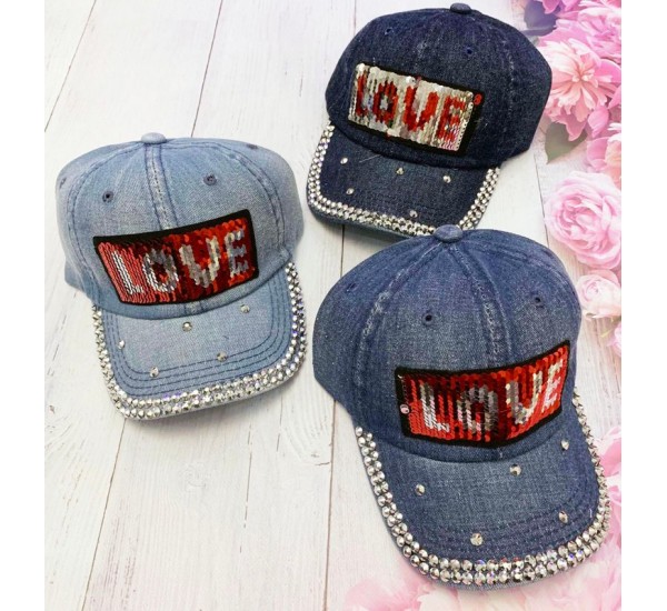 Кепка дитяча 5 шт (54 р) джинс ML903_240492