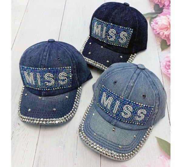 Кепка дитяча 5 шт (54 р) джинс ML903_240493